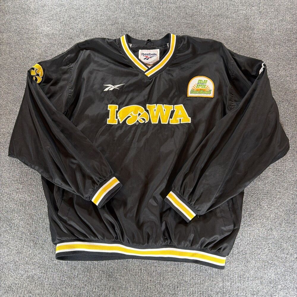 Vintage Reebok Iowa Hawkeyes 1997 Norwest Sun Bowl Sideline Windbreaker XL